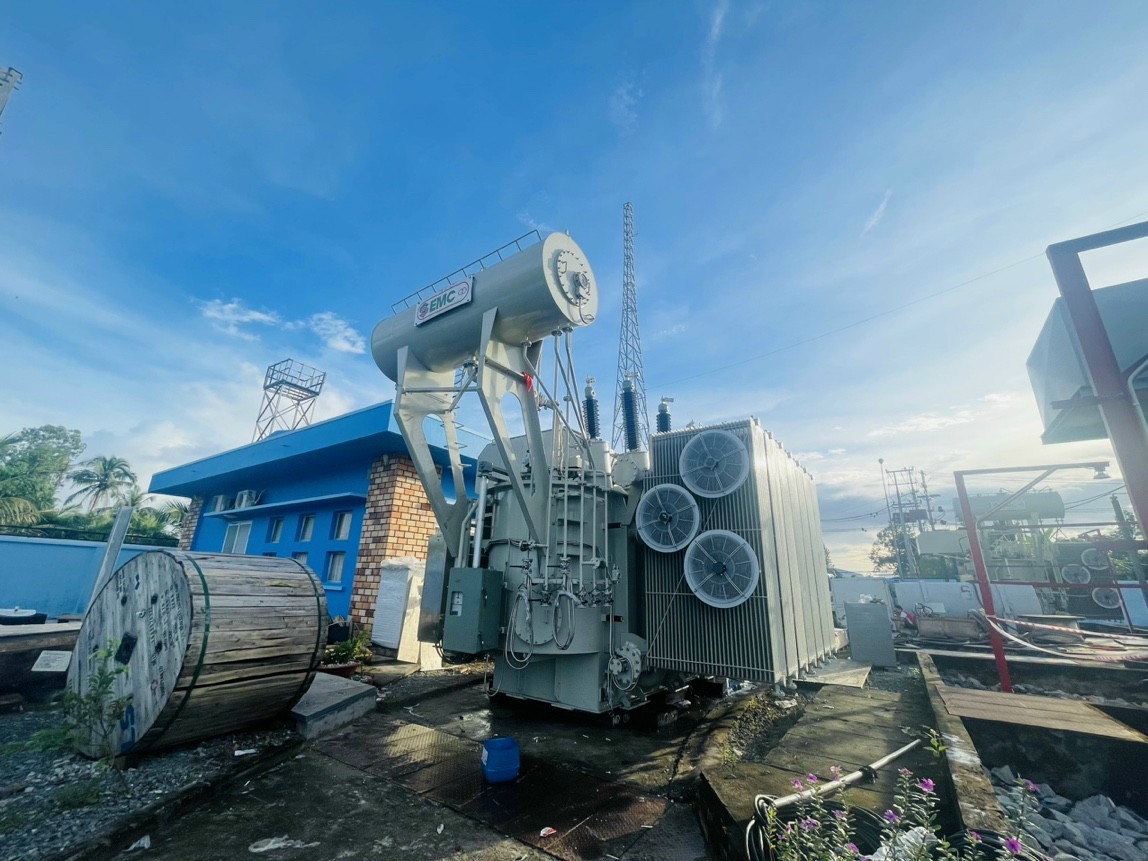 110kV 40MVA EMC transformer installed at Tran De station, Soc Trang