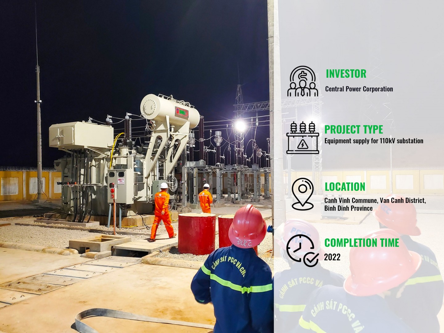 Project of 110kV Van Canh substation