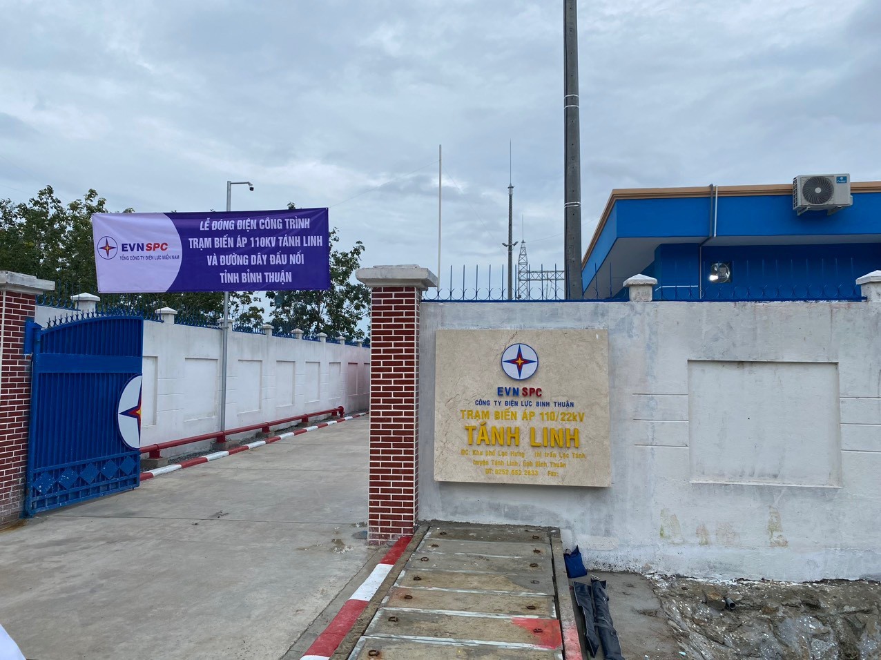 Dong Dien Tram 110kv Tanh Linh Binh Thuan and Dau Noi Duong Day Tinh Binh Thuan